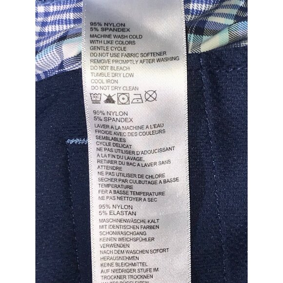 Tommy Bahama Men's Blue & White Summer Plaid Casual Shorts - Picture 8 of 8